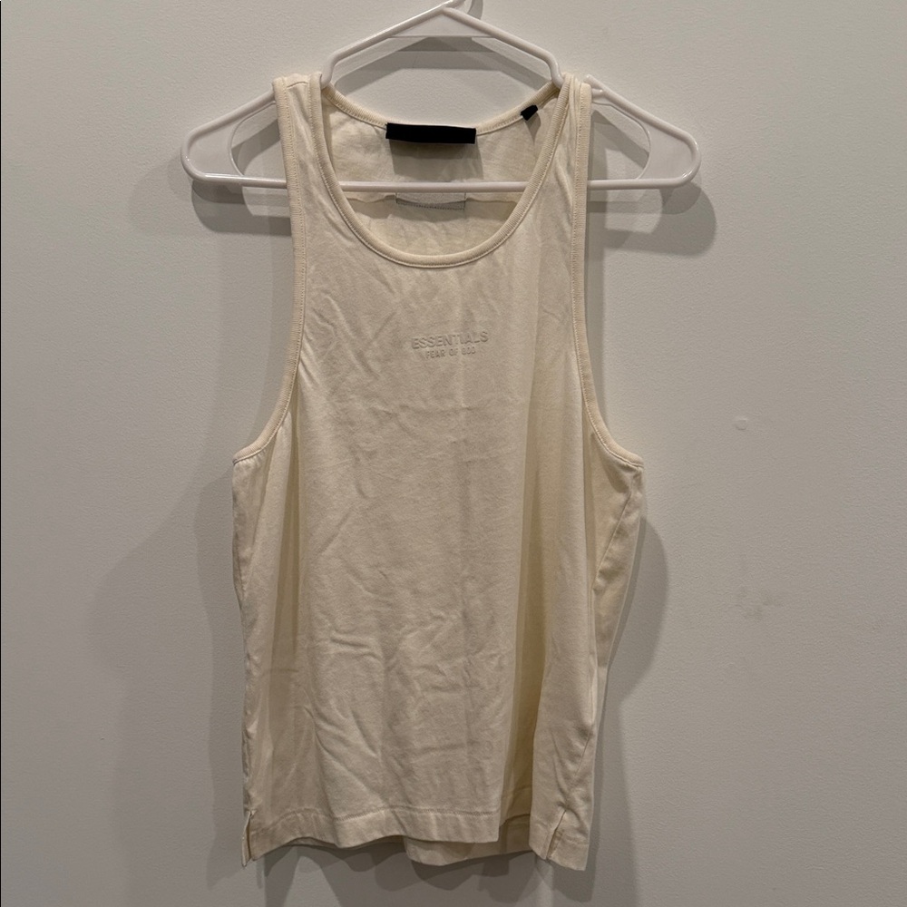 Fear of God Essentials Cream Tank Top